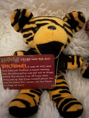 Grateful Dead Yellow and Black Striped Tiger Bear Plush- Samson Edition 1